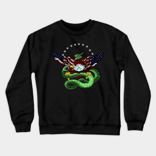 Awesome eagle with snake Crewneck Sweatshirt